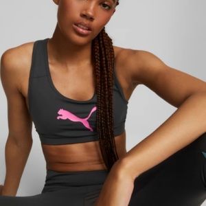 PUMA Training Sports Bra – Black-Pink | S
